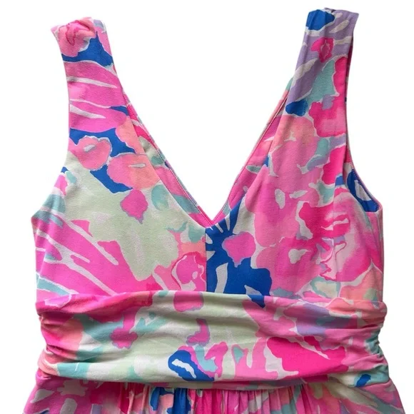 Lilly Pulitzer Sloane Playa Hermosa Sleeveless Maxi Dress Size M - Picture 11 of 12